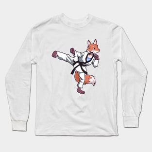 Cartoon fox does hapkido Long Sleeve T-Shirt